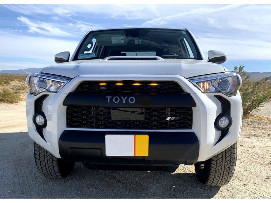 AP_G Front Upper Grille Mesh Assembly – 2020-2023 Toyota 4Runner TRD Pro – Black/Gray, Direct Fit, Replaces PZ323-35058