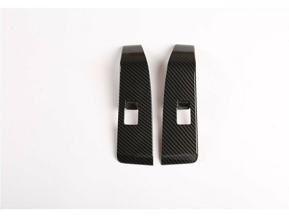 Carbon Fiber Look Door Window Switch Panel Accent Trim Fits 2016-2022 Tacoma