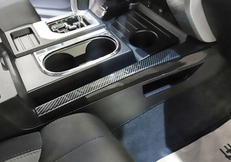Carbon Fiber Look Gear Box Shift Panel Side Cover Trim for Tundra 2014-2021