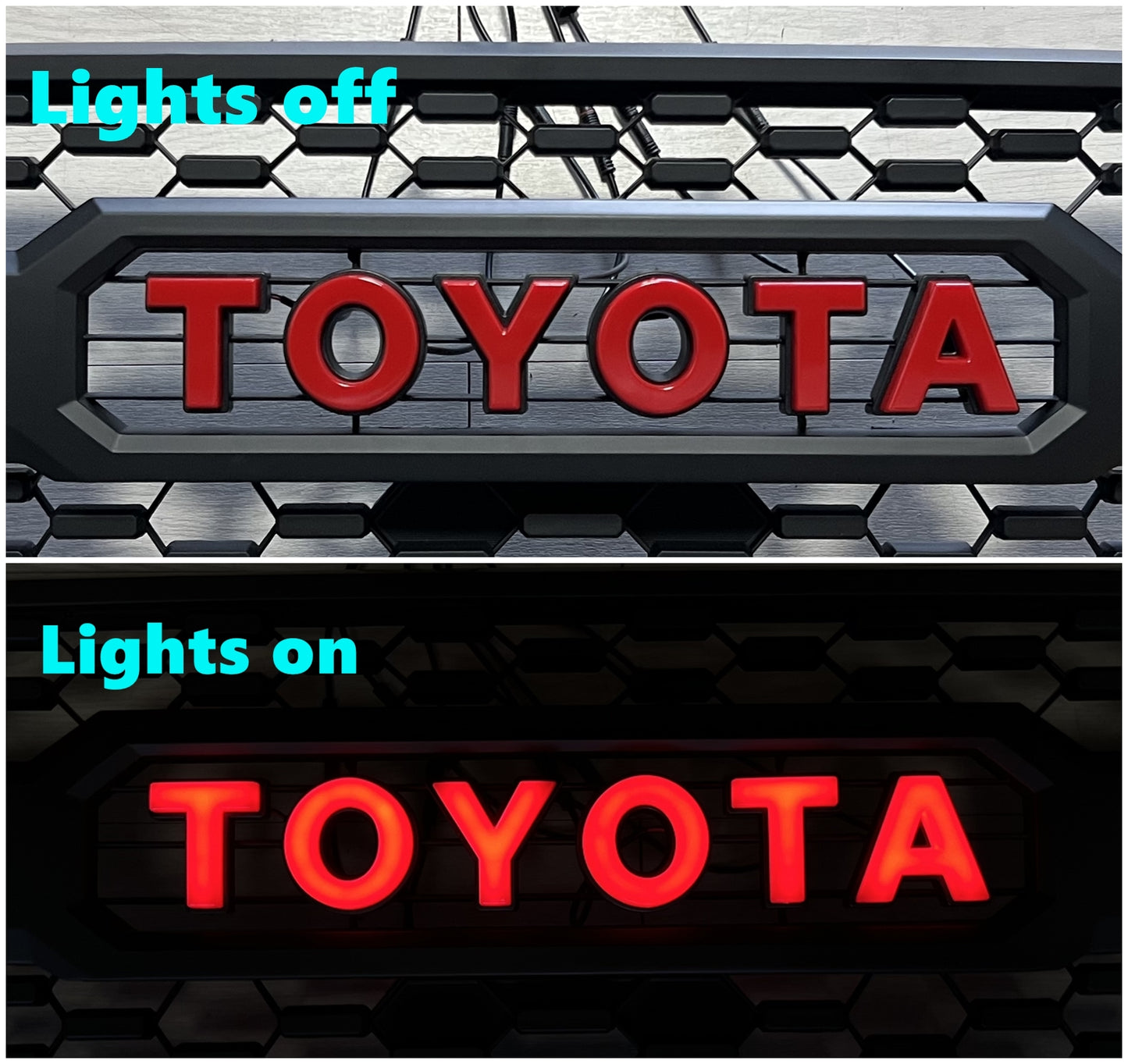 Led Illuminated Letters For 2016-2023 Tacoma Aftermarket Trd Pro Grille