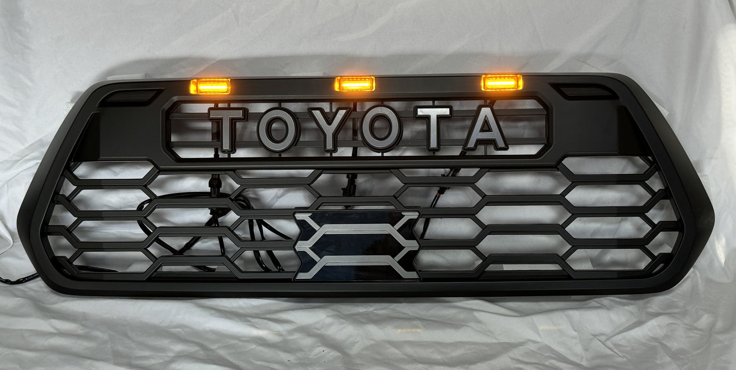 V2 Pro Style Grille with Raptor Lights for 2016-2023 Tacoma