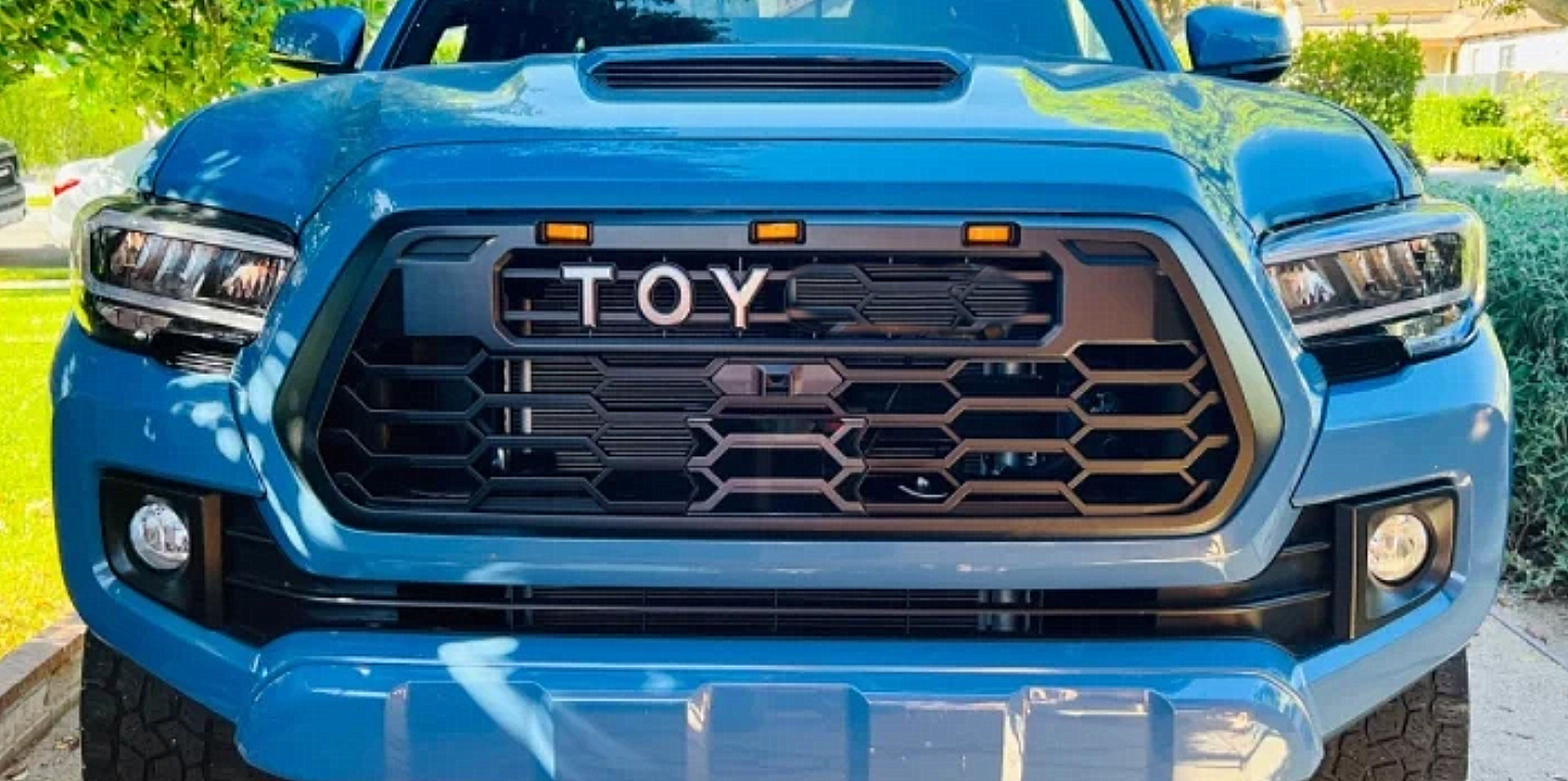 V2 Pro Style Grille with Raptor Lights for 2016-2023 Tacoma