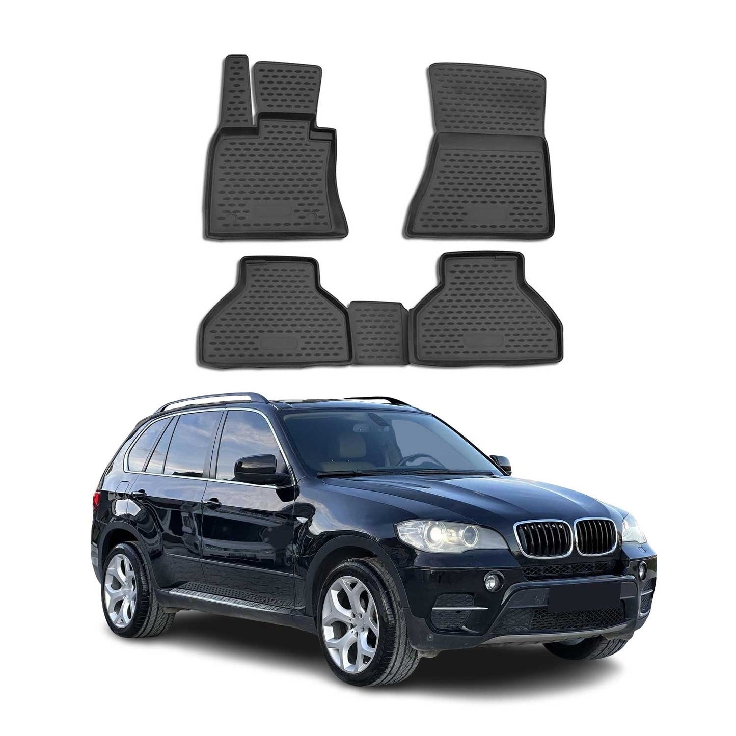 TPE Floor Mats Liner for 2007-2013 BMW X5 E70