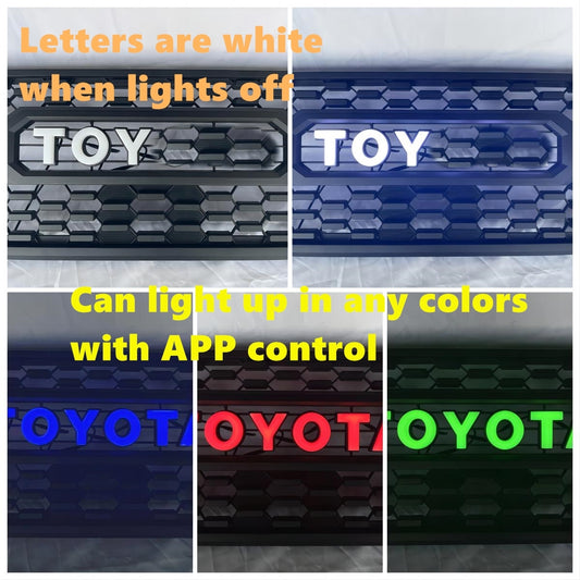 Led Illuminated Letters For 2016-2023 Tacoma Aftermarket Trd Pro Grille