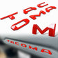 tacoma tailgate insert letters red