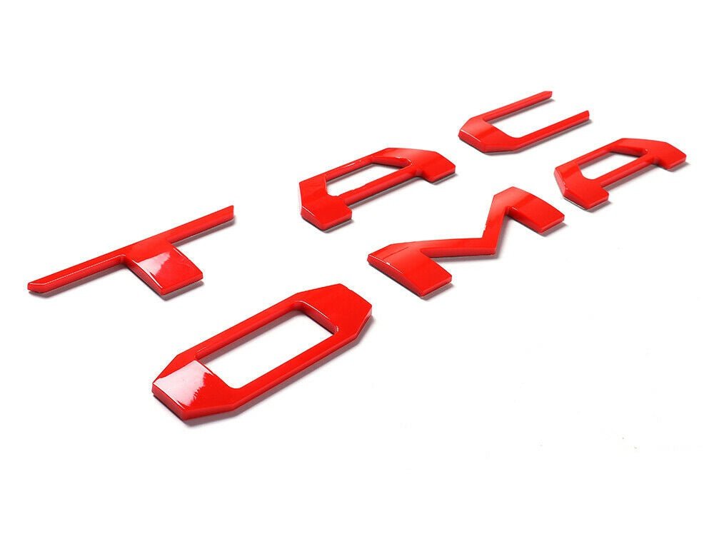 tacoma tailgate insert letters flag