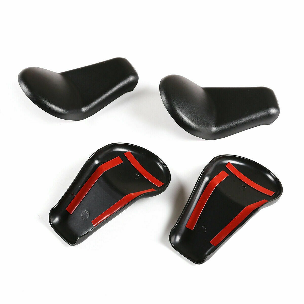 Black ABS Seat Brackets Cover Trim for Tundra 2014-2021