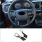 Carbon Fiber Look Steering Wheel Cover Trims for 2014-2017 Tacoma 4Runner Tundra