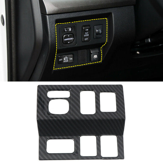 Carbon Fiber Style Left Control Switch Cover Trim for Tundra 2014-2021